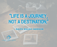 Life is a Journey Facebook Post