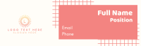 Simple Grid Background Email Signature