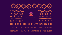 Black History Month Pattern Facebook Event Cover