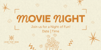 Quirky Movie Night Twitter Post