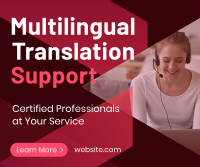 Multi-Language Support Facebook Post