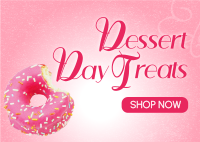 Simple Dessert Day Promo Postcard