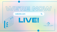 Live Website Announcement Facebook Event Cover