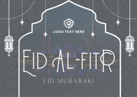 Eid Al Fitr Prayer Postcard Design