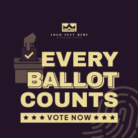 Every Ballot Counts Instagram Post