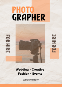 Photographer Poster