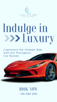 Luxurious Car Rental Service Facebook Story