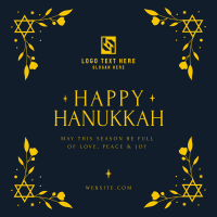 Hanukkah Festival Instagram Post Design