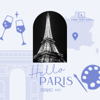 Paris Holiday Travel  Instagram Post