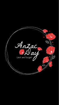 Anzac Day Wreath Instagram Story