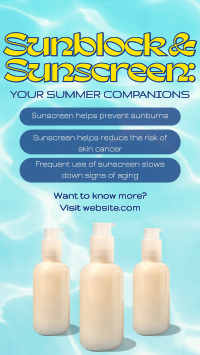 Sunscreen Beach Companion Instagram Story