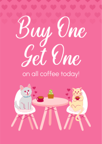 Pet Cafe Valentine Poster