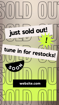 Modern Sold Out Instagram Story