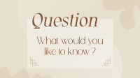 Generic ask me anything Animation
