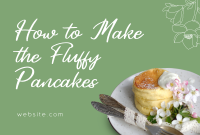 Fancy Pancake Party Pinterest Cover Design