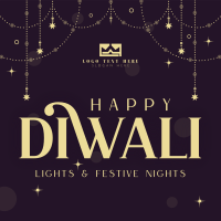 Diwali Festival Celebration Instagram Post Design