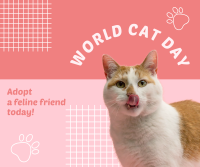 World Cat Day Adoption Facebook Post