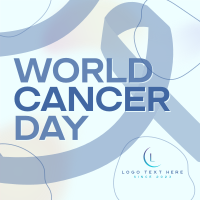 Gradient World Cancer Day Linkedin Post Design