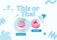 This or That Dessert Postcard