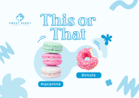 This or That Dessert Postcard Image Preview