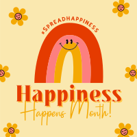 Spread Happiness Instagram Post Design
