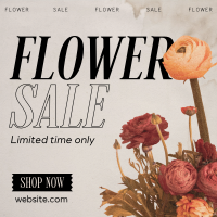 Flower Boutique  Sale Instagram Post Design