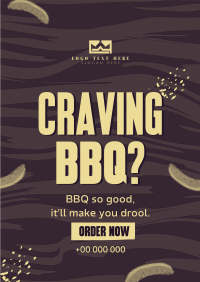 BBQ Restaurant Hot Dogs Poster