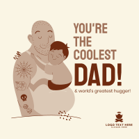 Coolest Dad Instagram Post Design