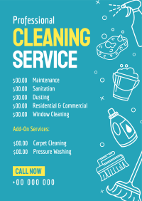 The Best Cleaning Company Menu Design