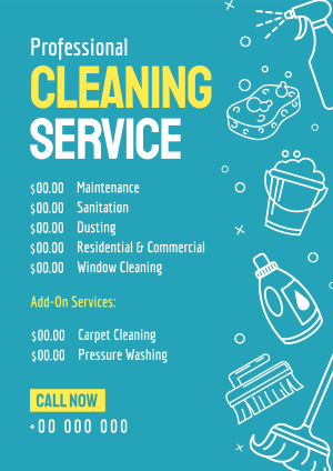 The Best Cleaning Company Menu Image Preview