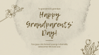 Flower Grandparent's Day Facebook Event Cover