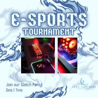 Gaming Tournament Stream Instagram Post