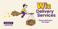 Wiz delivery services Twitter Post