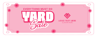 Minimalist Yard Sale Facebook Cover Design