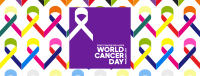Cancer Day Ribbons Facebook Cover Design