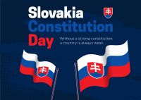 Slovakia Constitution Day Celebration Postcard