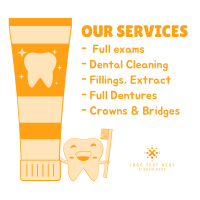 Dental Services Instagram Post Design