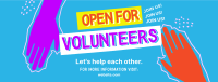 Volunteer Helping Hands Facebook Cover Design