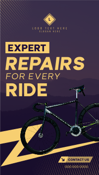 Bicycle Repair Lightning Instagram Reel Image Preview