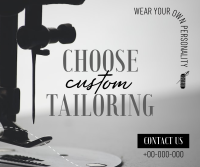 Choose Custom Tailoring Facebook Post