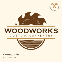 Custom Carpentry Instagram Post Design