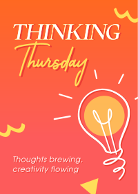 Thinking Thursday Thoughts Poster