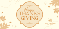 Thanksgiving Generic Greetings Twitter Post Design