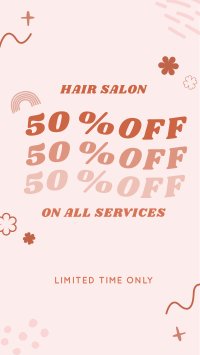 Discount on Salon Services Instagram Story