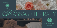 Sophisticated Massage Therapy Twitter Post