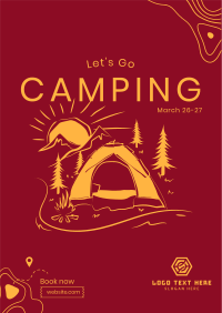 Campsite Sketch Flyer