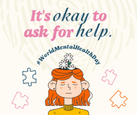 Ask Help Mental Health Facebook Post