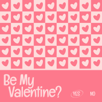Valentine Heart Tile Instagram Post Design