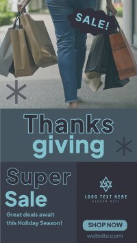 Super Sale this Thanksgiving Video