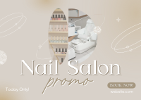 Elegant Nail Salon Services Postcard